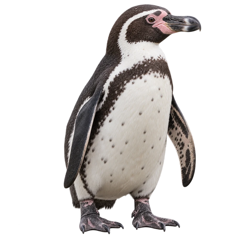 フンボルトペンギンのイラスト
